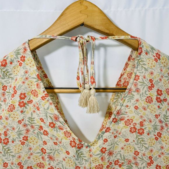 Lauren Conrad Floral Peasant Top Blouse - Picture 7 of 7